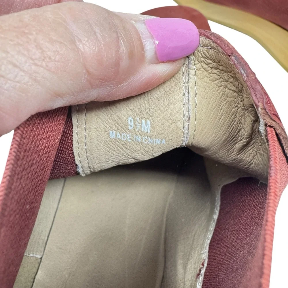 Eileen Fisher Words Oiled Nubuck Clog Bootie Red Cedar NEW 9.5 - Picture 10 of 10